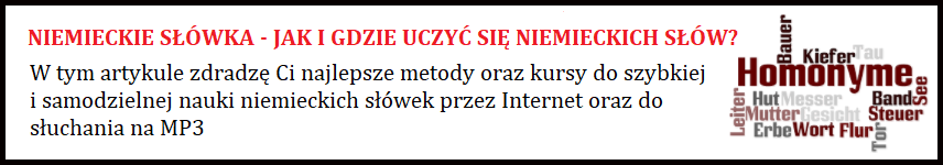 Niemieckie słówka - jak i gdzie uczyć się niemieckich słów